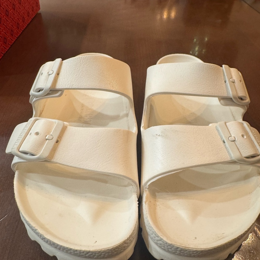 Birkenstock White Double Strap Sandals